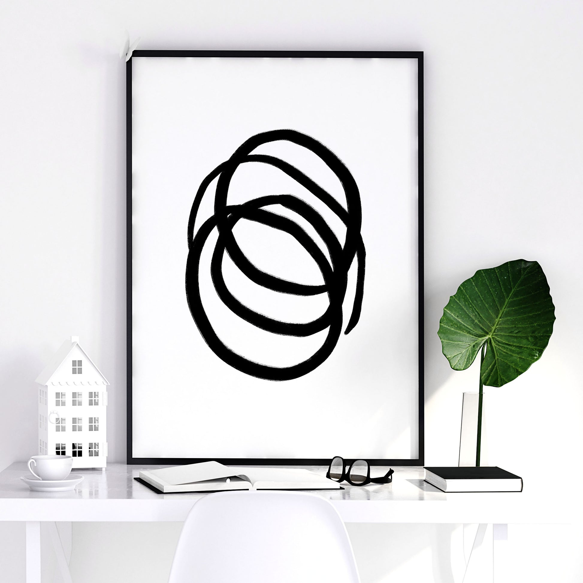 Modern Art For Living Room Wall | Set of 3 wall art prints