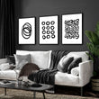 Modern Art For Living Room Wall | Set of 3 wall art prints