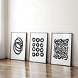 Modern Art For Living Room Wall | Set of 3 wall art prints