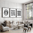 Modern Art For Living Room Wall | Set of 3 wall art prints