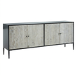 Luxor Grey Recycled Pine Wood 4 Door Sideboard
