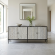 Luxor Grey Recycled Pine Wood 4 Door Sideboard
