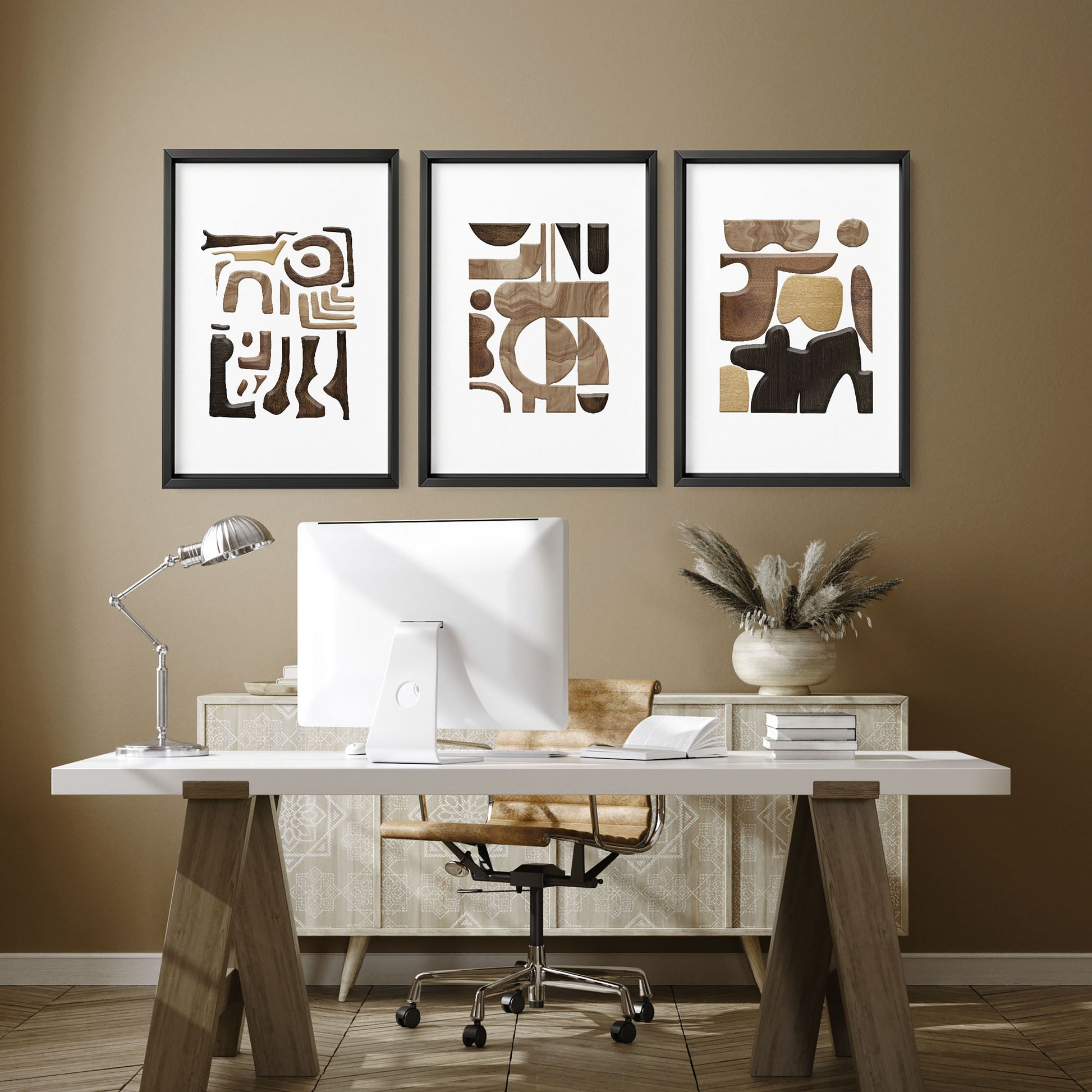 Office Decoration Wall | Set of 3 wall art prints