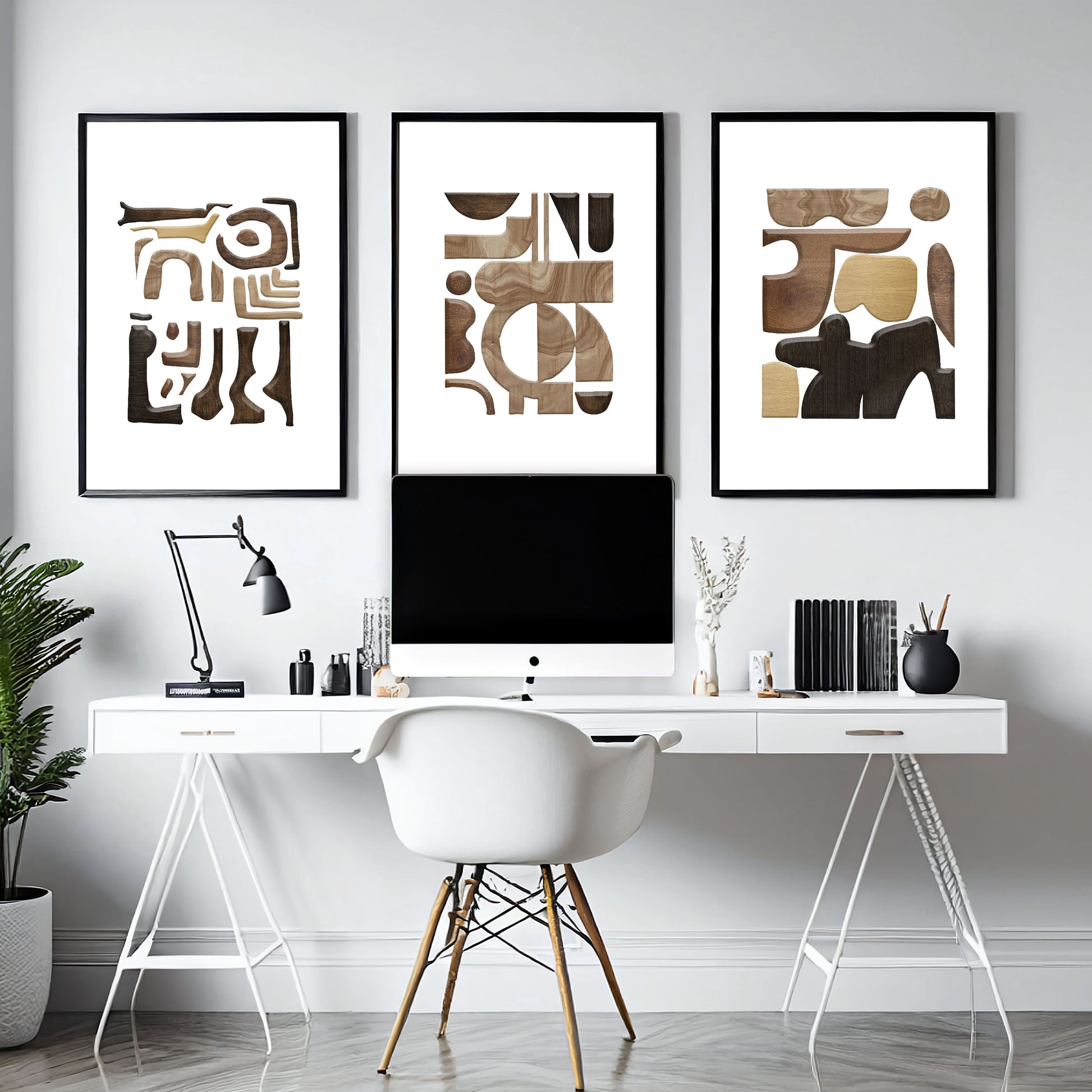 Office Decoration Wall | Set of 3 wall art prints