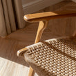 Zara Teak & Rattan Accent Armchair
