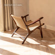 Zara Chocolate Rattan Accent Chair With Armrest