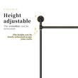 80.7 Inch Long Industrial Pipe Clothes Rack Double Clothes Rail Loft Residential Tidy Wardrobe Wall Clothing Hanging Rack