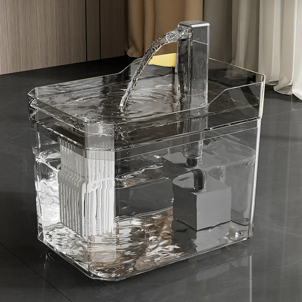 Cat Water Fountain with Quiet Pump Dog Water Filter Dispenser USB Anti-Dry Burning Pet Fountain Cat Fountain for Cats Indoor