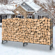 Heavy Duty Firewood Log Rack, Long Large Storage Holder, Wood Stackers, Garden Indoor, 91.6‚Äù