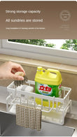 Kitchen Shelf Rag Storage Drainage Shelf No-Punch Storage Rack Home Spice Rack Sink Tap Sink Drainage Rack Kitchen Accessories