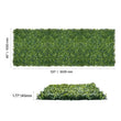 VEVOR Artificial Grass Wall Panels 40/60 x 120in Milan Grass Greenery Boxwood Panel for Outdoor Decor Hedge Screen for Garden
