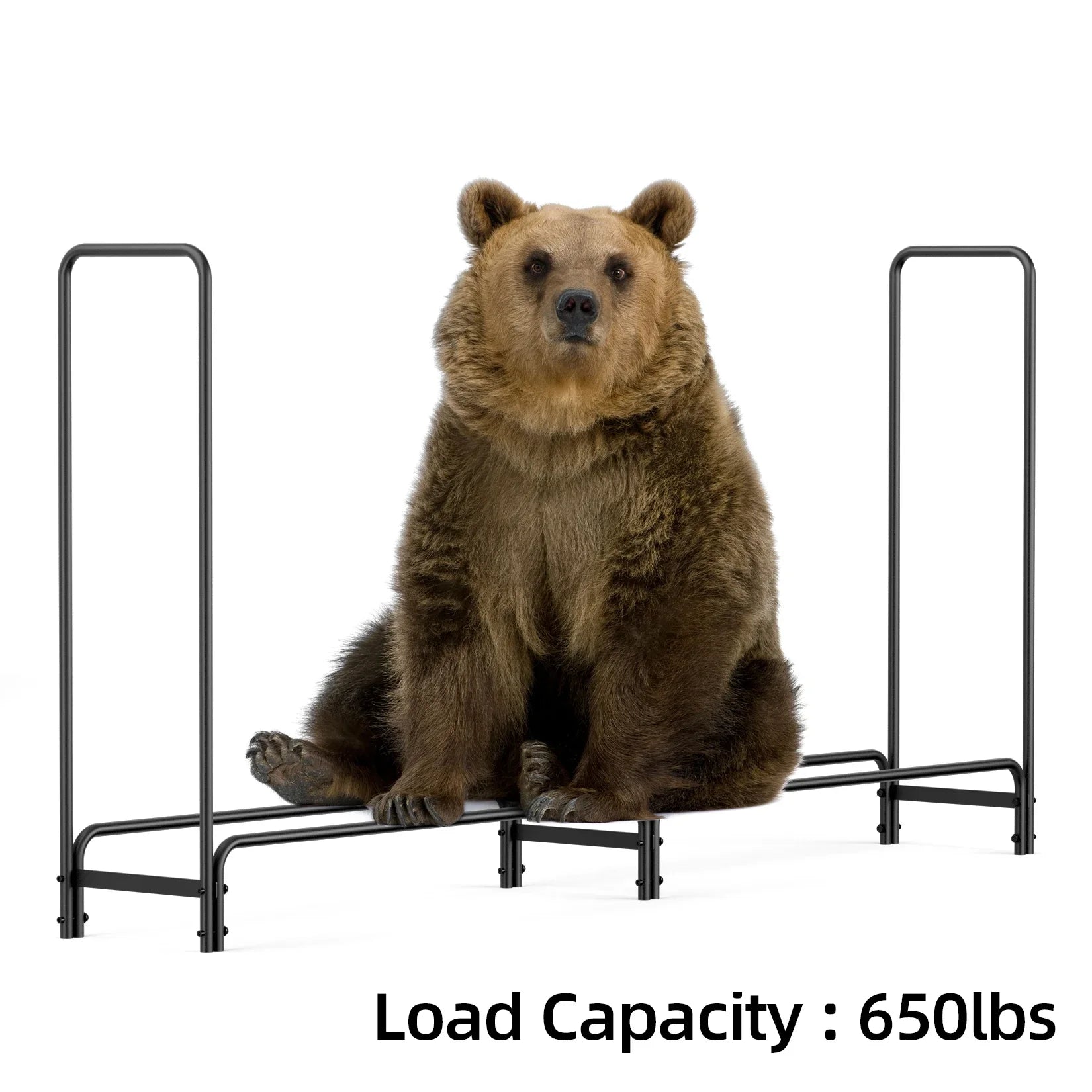 Heavy Duty Firewood Log Rack, Long Large Storage Holder, Wood Stackers, Garden Indoor, 91.6‚Äù