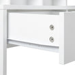 White Wooden Dressing Table Make up Cosmetic Table  with Adjustable LED Lighting Mirror vanity dresser for Gilrs  Women Bedroom