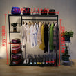 Lightweight Indoor Clothes Hanger Modern Movable Rail Storage Clothes Hanger Drying Space Saving Kledinghangers Home Furniture