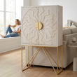 Sadras Whitewash Mango Wood Cabinet