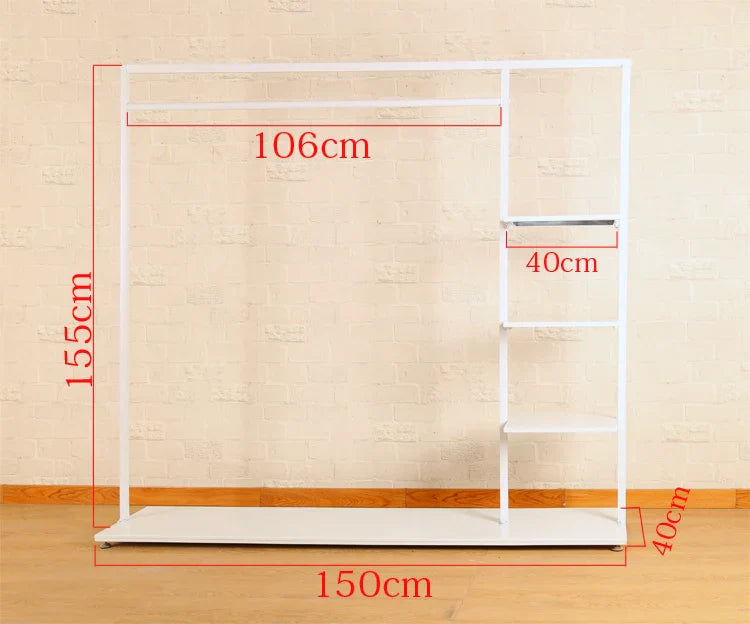 Lightweight Indoor Clothes Hanger Modern Movable Rail Storage Clothes Hanger Drying Space Saving Kledinghangers Home Furniture