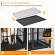 Furniture Style Dog Cage XXL Wooden Pet Kennel End Side Table with Tray and 3 Doors for Medium to Large Dogs