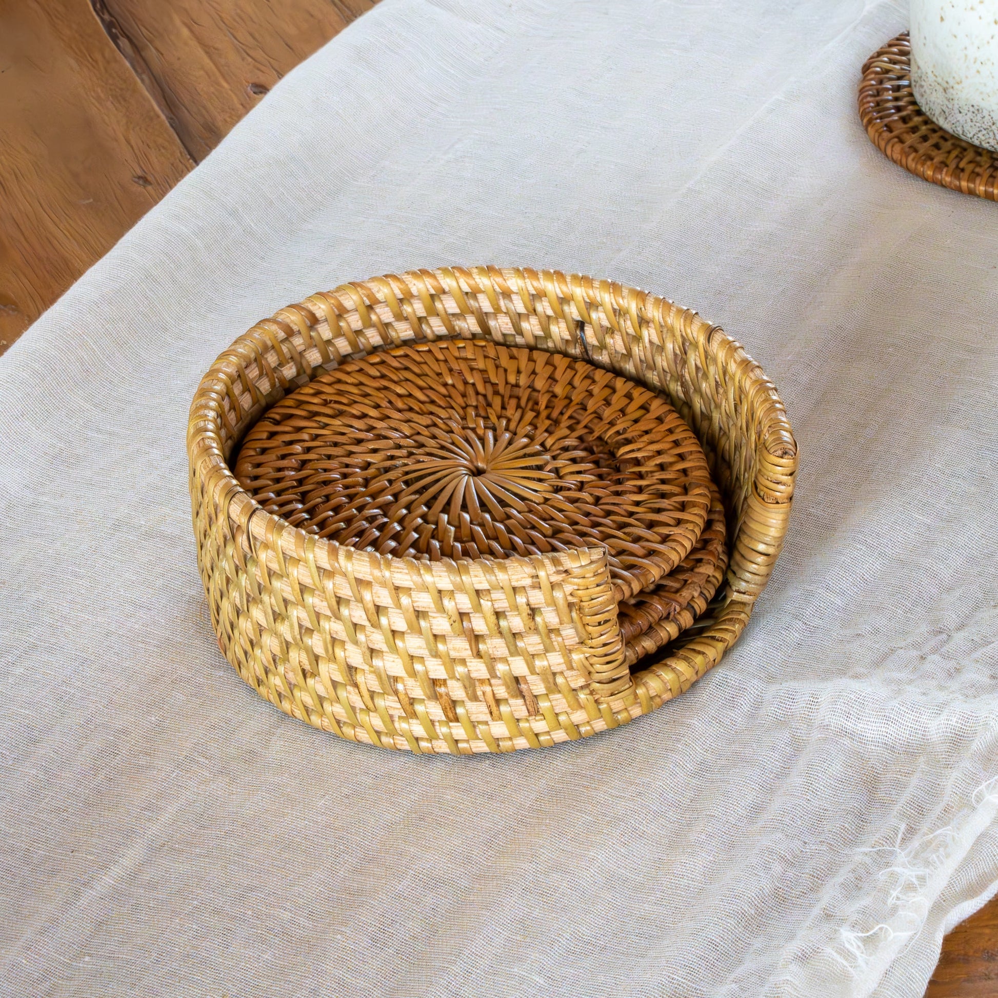 Sipi Rattan Coasters