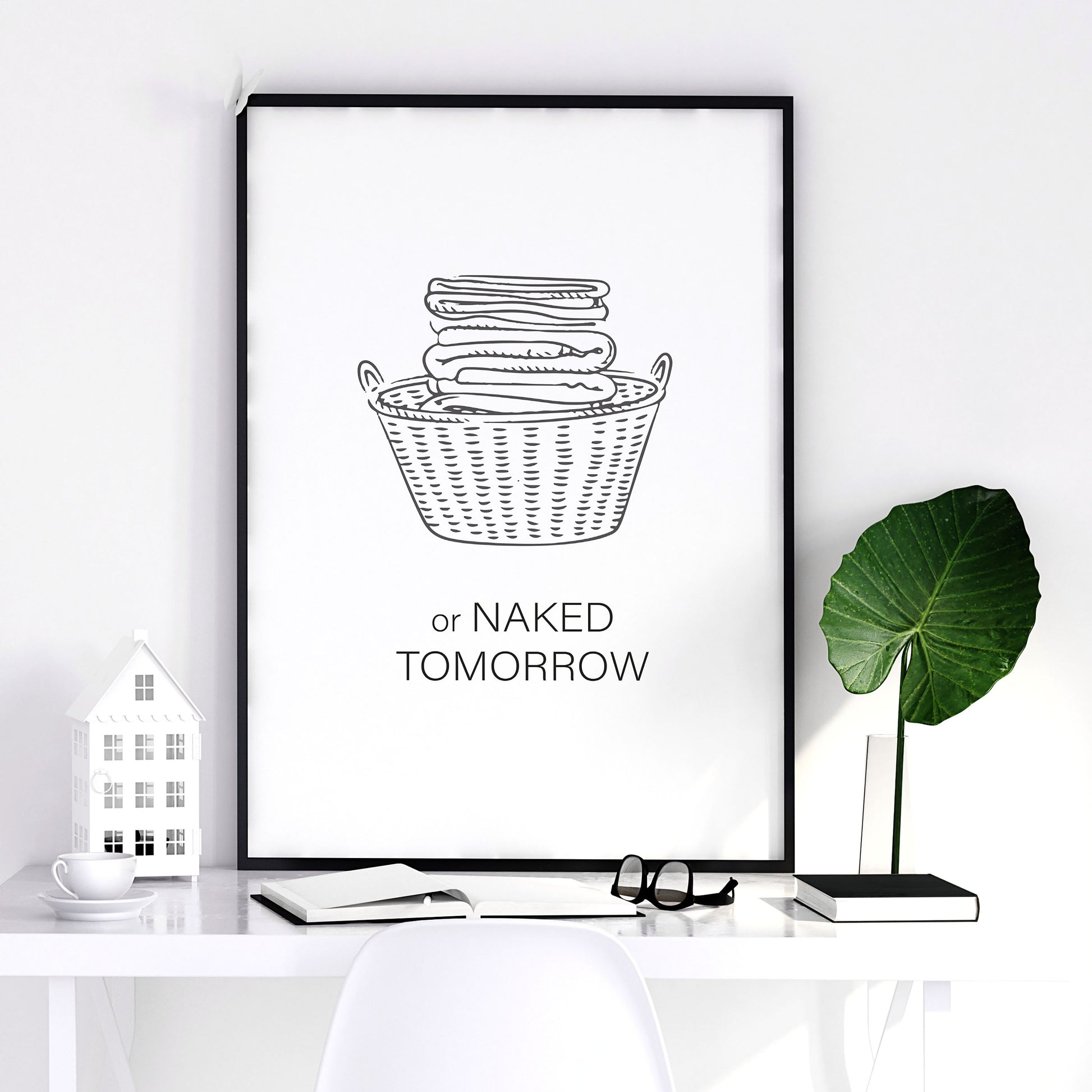 Wall Art Laundry Room | Set of 2 wall art prints