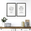 Wall Art Laundry Room | Set of 2 wall art prints