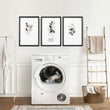 Wall Art For Laundry Room | Set of 3 wall art prints