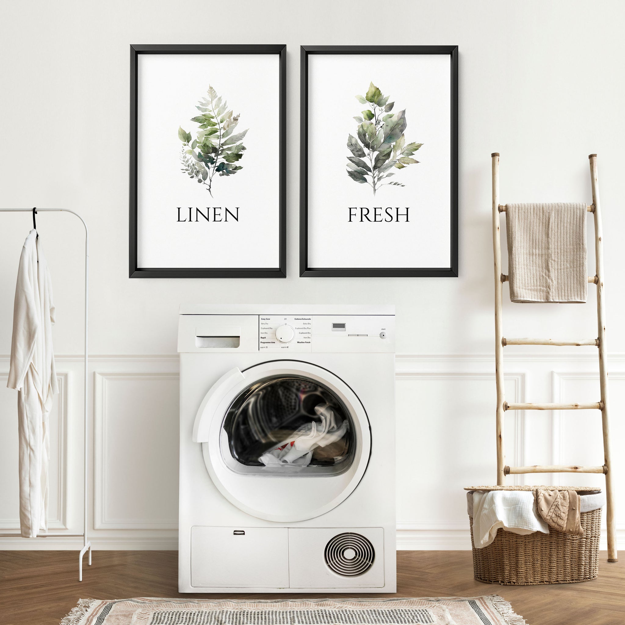 Laundry Room Art Prints | Set of 2 wall art prints