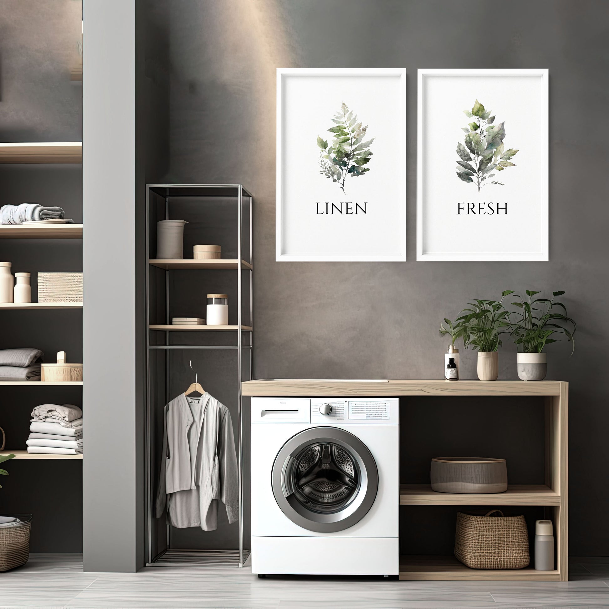 Laundry Room Art Prints | Set of 2 wall art prints