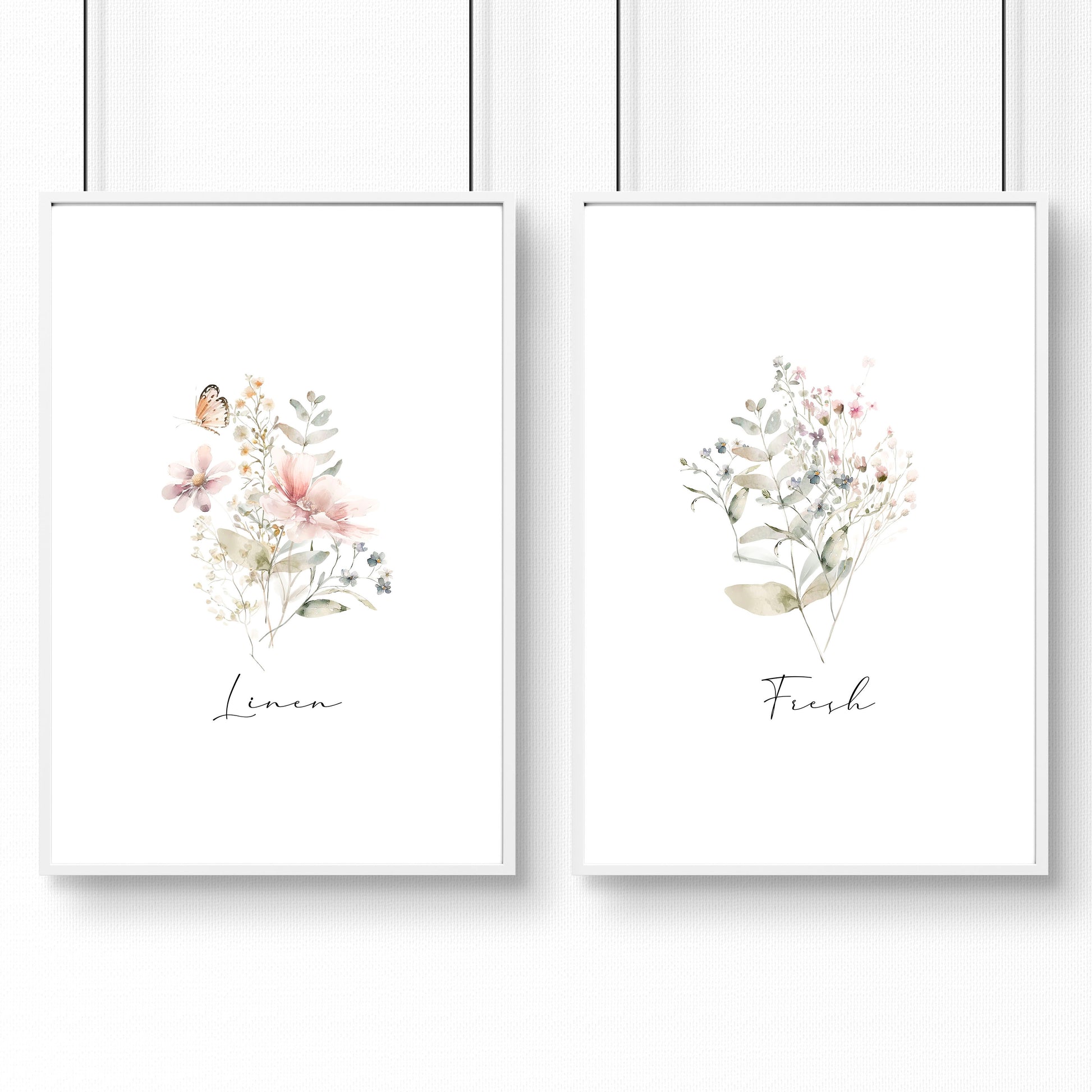 Laundry Room Posters | Set of 2 wall art prints