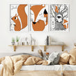 Fox prints for Woodland Nursery wall decor | set of 3 wall art prints