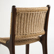 Zara Teak & Rattan Bar Stool - Chocolate