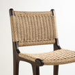 Zara Teak & Rattan Bar Stool - Chocolate