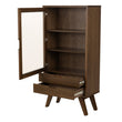 A - Line Display Cabinet with 2 Drawers and 2 Shelves in Smoked Oak
