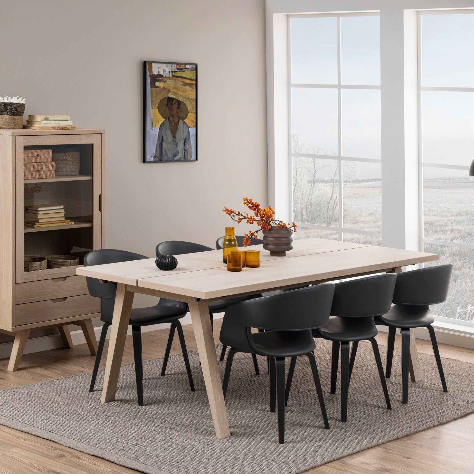 A - Line Rectanglar Dining Table in White Oak