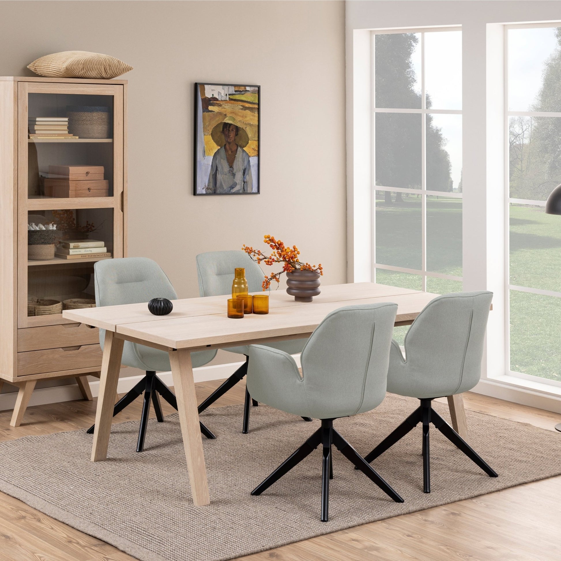 A - Line Rectanglar Dining Table in White Oak