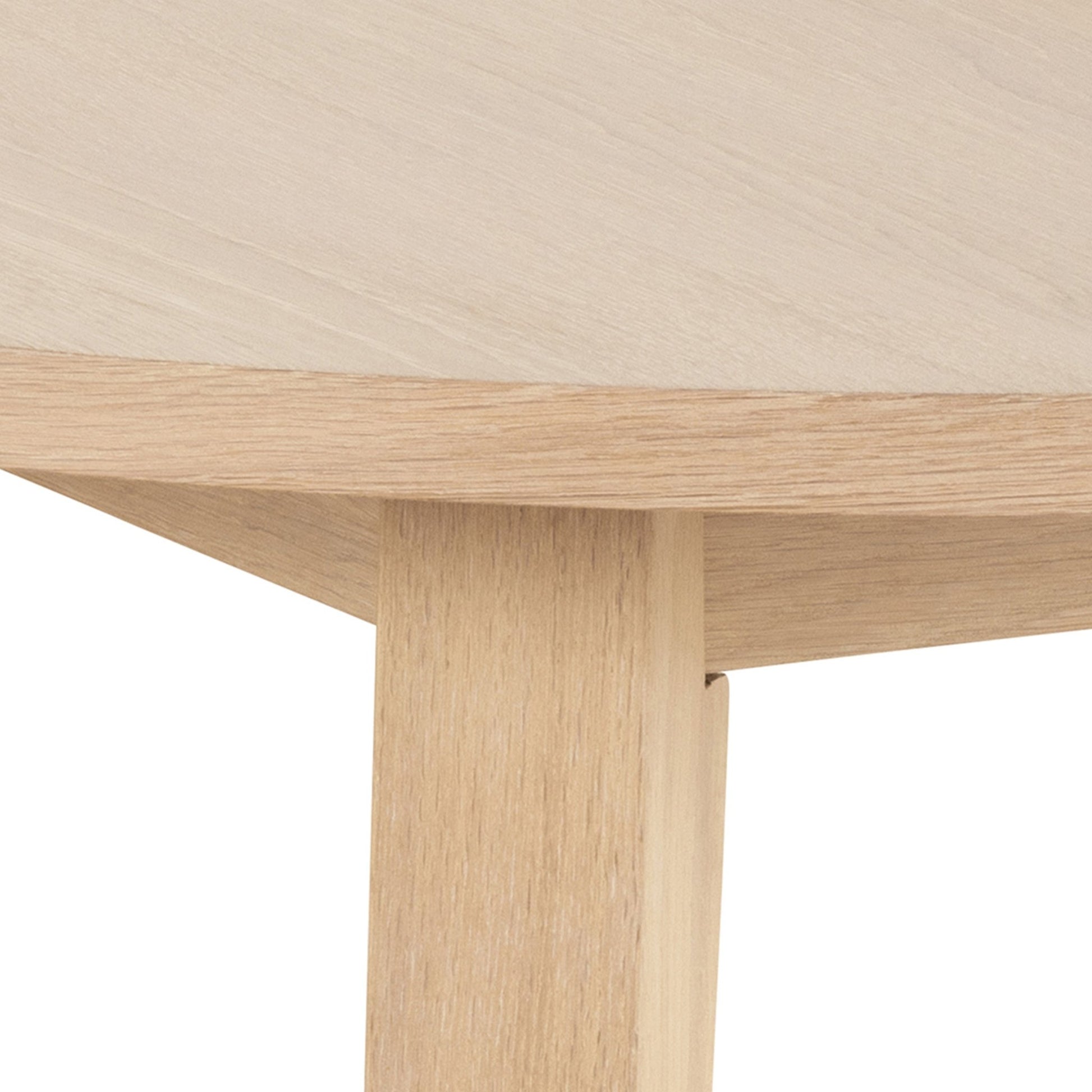 A - Line Round Dining Table in White Oak