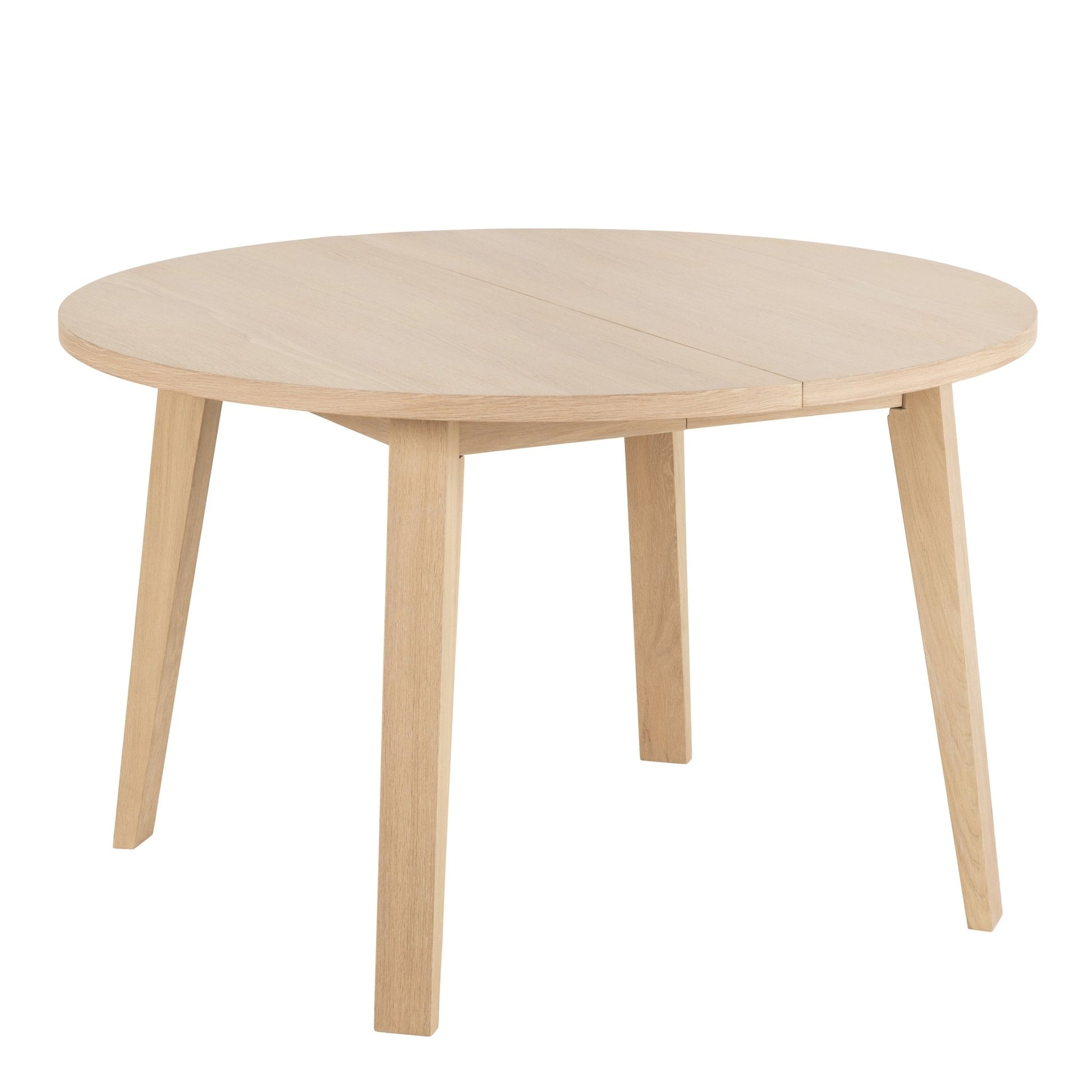 A - Line Round Dining Table in White Oak