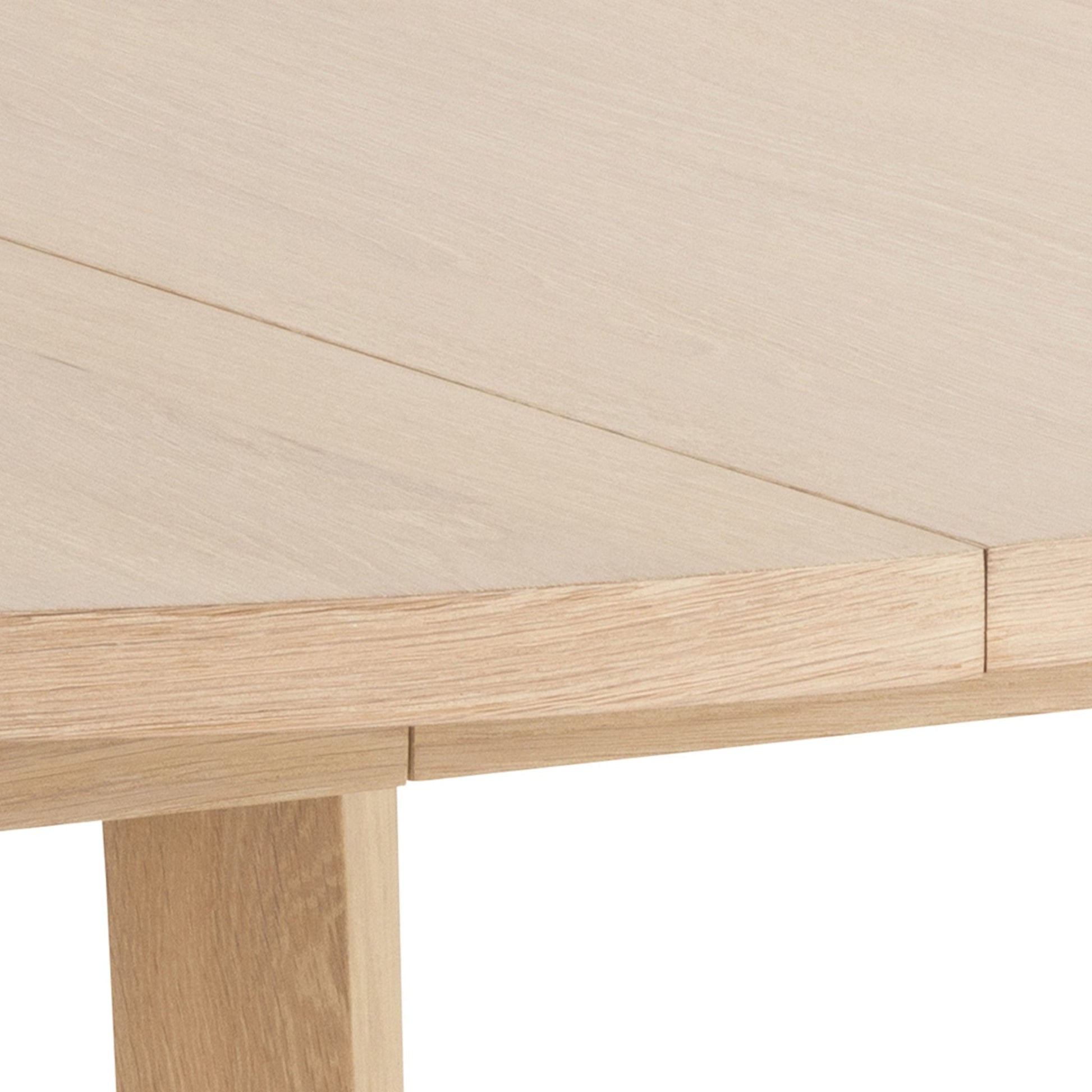 A - Line Round Dining Table in White Oak