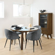 A - Line Round Dining Table Smoked Oak