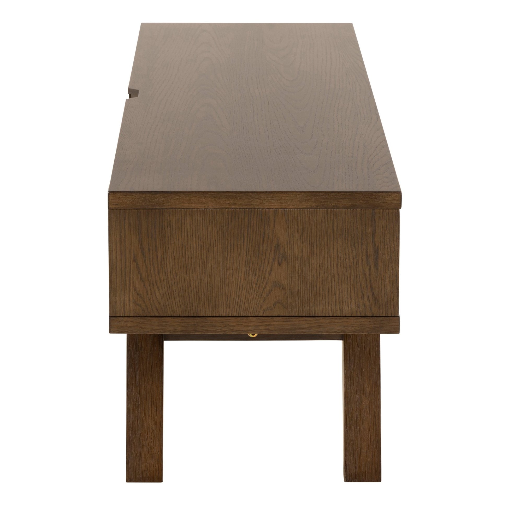 A - Line TV Unit with 2 Drawers in Smoked Oak