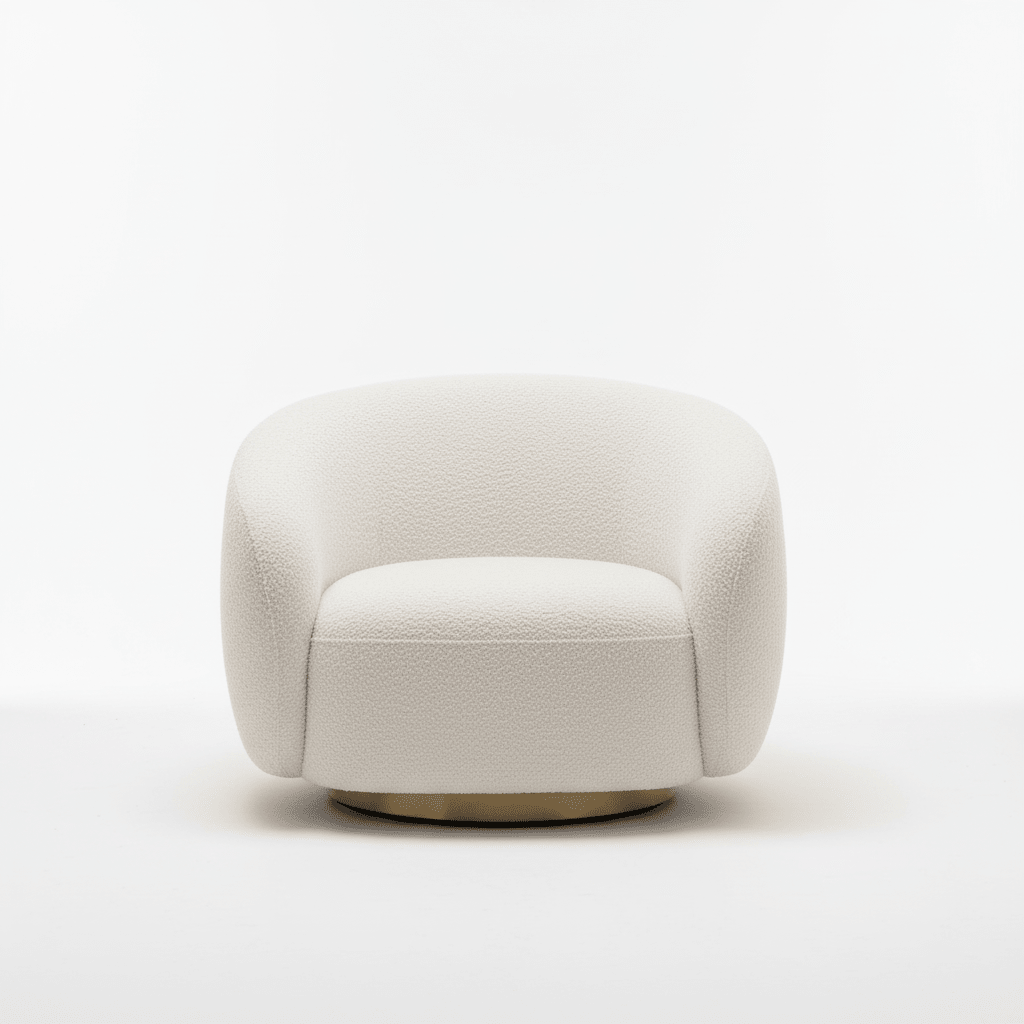 A532 Boucle Lounge Chair, Display (with scratches on the base)