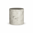 Abaska Off White Marble Cotton Jar