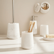 Abaska Off White Marble Tumbler