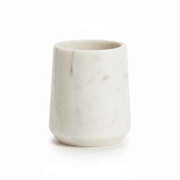 Abaska Off White Marble Tumbler