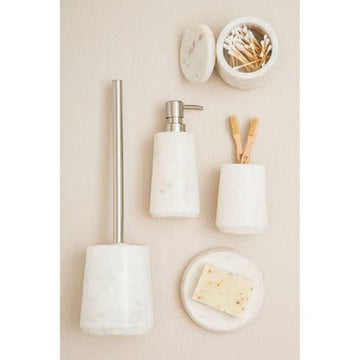 Abaska Off White Marble Tumbler