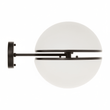 Abira Matte Black Ball Wall Light