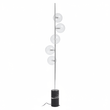 Abira Nickel And Black Marble Floor Lamp