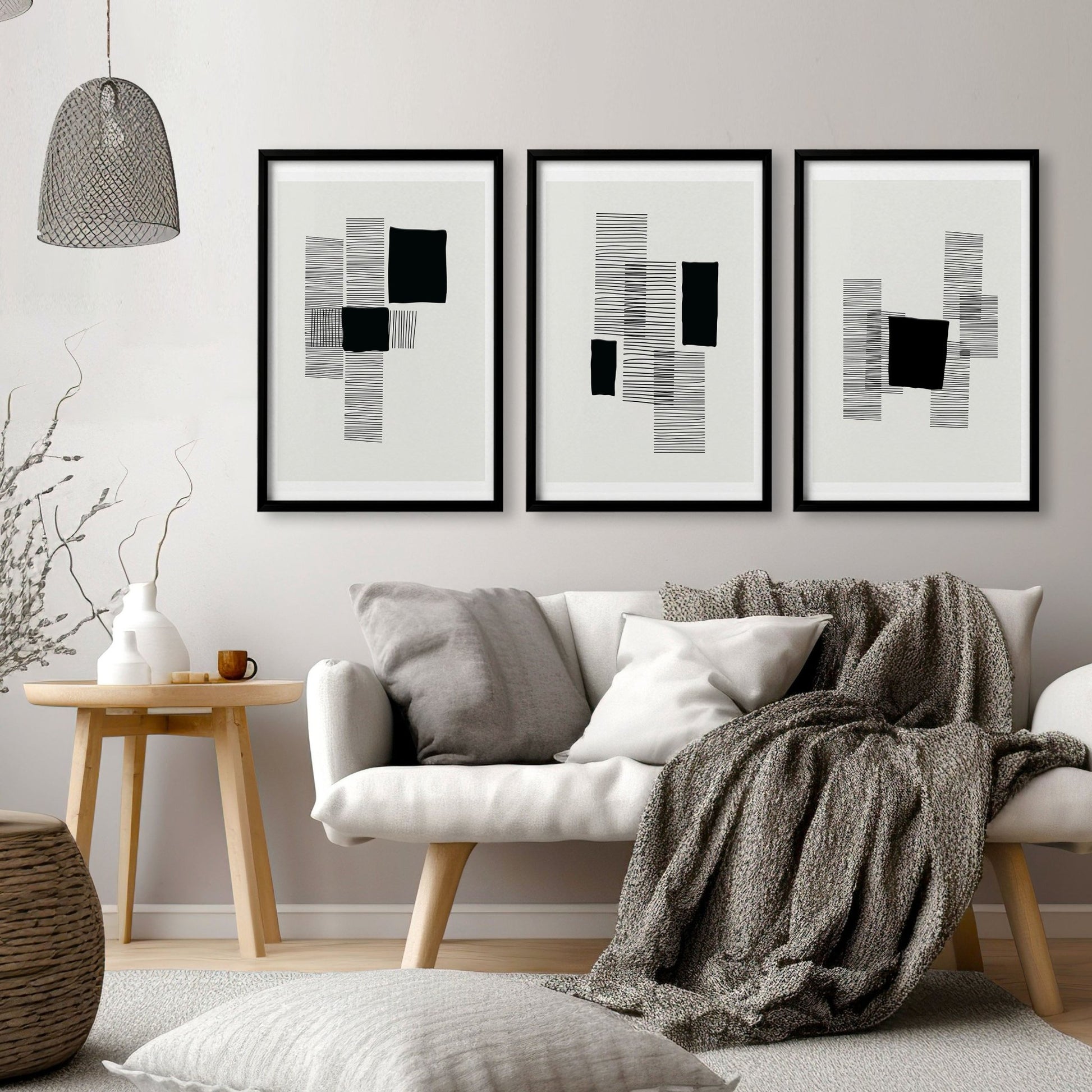 Abstract Art Painting | Set of 3 Abstract Wall art Prints