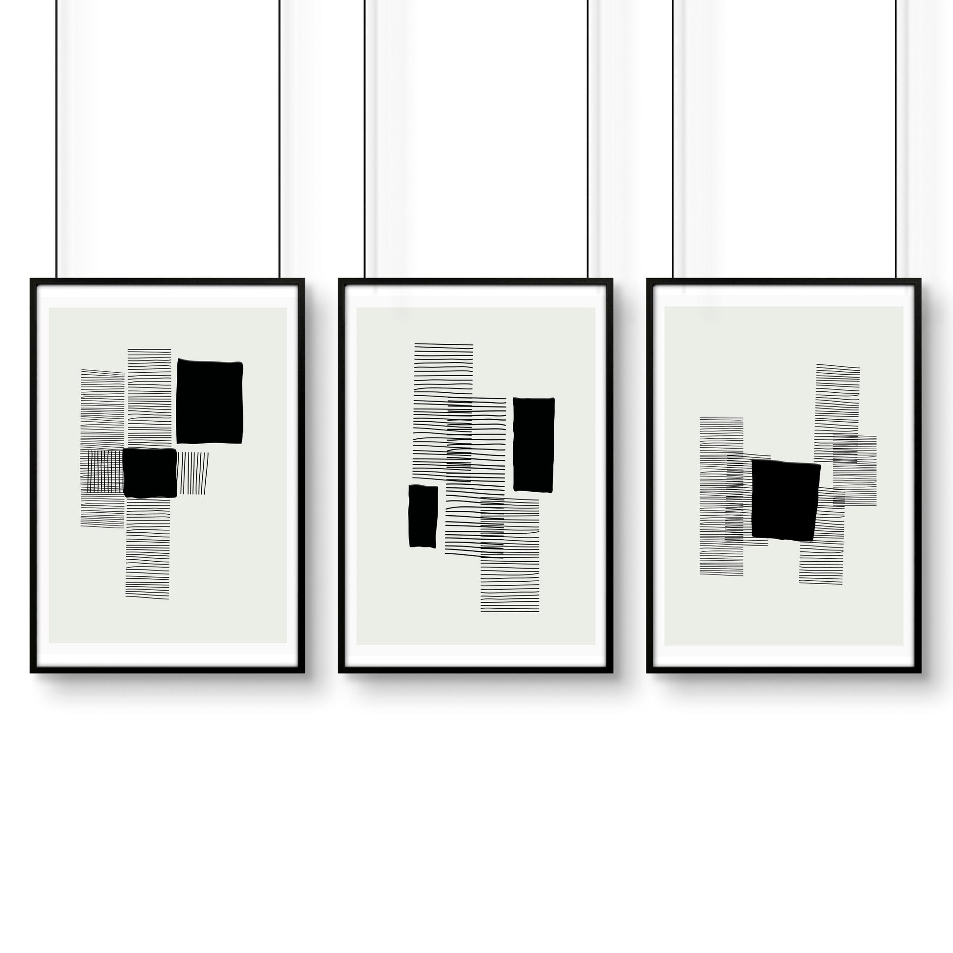 Abstract Art Painting | Set of 3 Abstract Wall art Prints