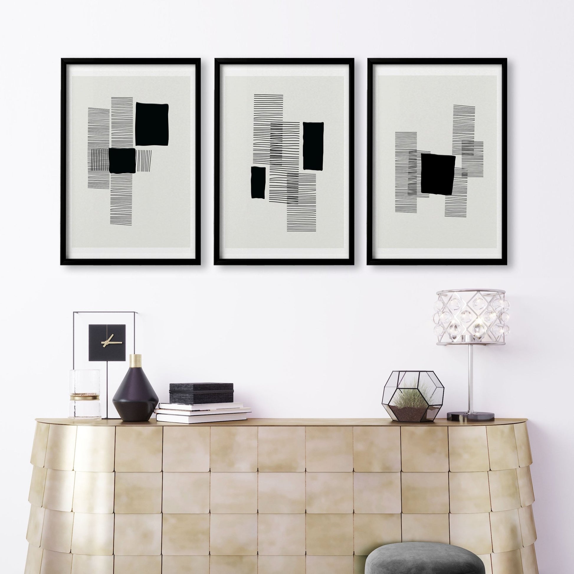Abstract Art Painting | Set of 3 Abstract Wall art Prints