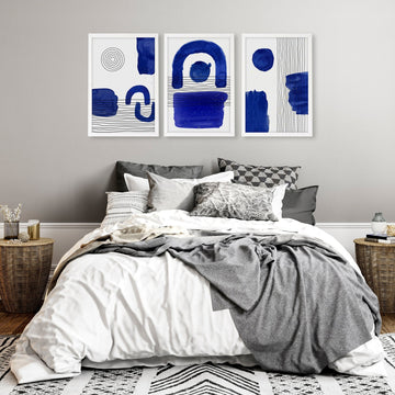 Abstract Art Print | Set of 3 Abstract Wall art Prints